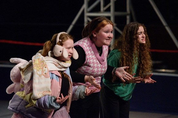 Three young women