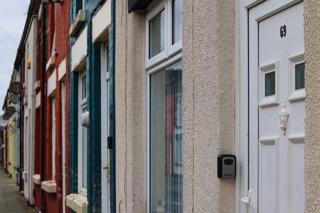 Terraced houses in Liverpool