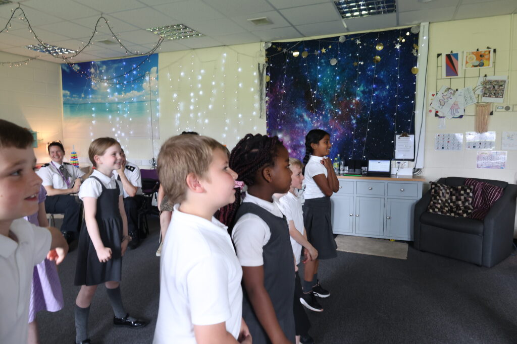 Children at Dovecot Primary school