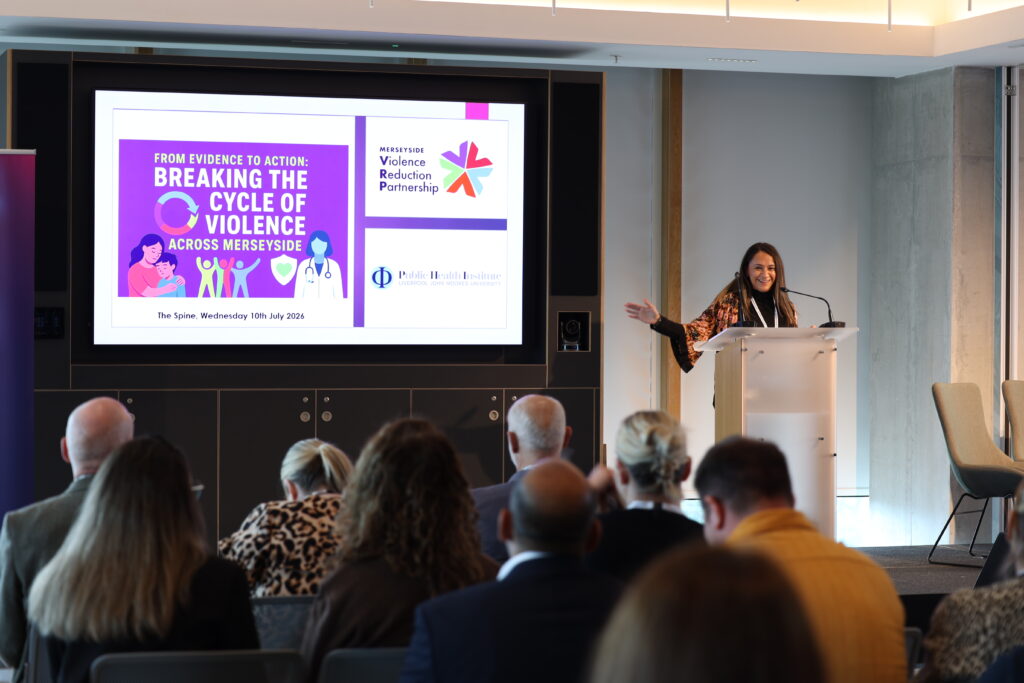 Professor Zara Quigg speaking at the Evidence to Action conference